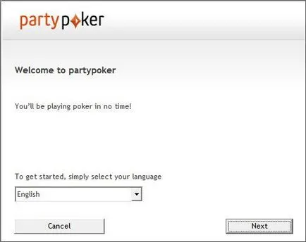 PartyPoker - regisztrálási használati