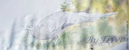 Писане живопис акварел паун фазан - Справедливи Masters - ръчна изработка, ръчно изработени