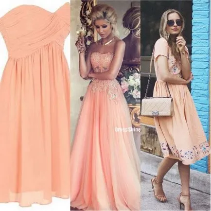 Rochie Peach - sensibilitate incredibilă