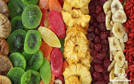 Utilizarea de fructe uscate și dăunătoare pentru sănătatea umană