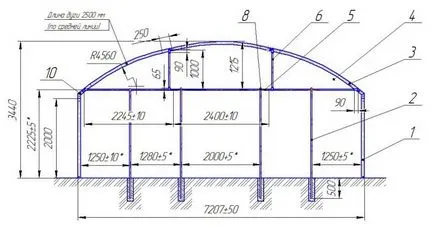 sere de iarnă industriale, profesionale, fabricarea lor propriile mâini, proiecte, desene, fotografii,