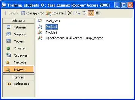 Programarea pe VBA în baza de date de acces 2003