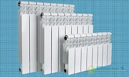 Размери на алуминиеви радиатори и техните секции