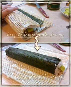 Recept sushi otthon tekercsek angolna, Brownie art