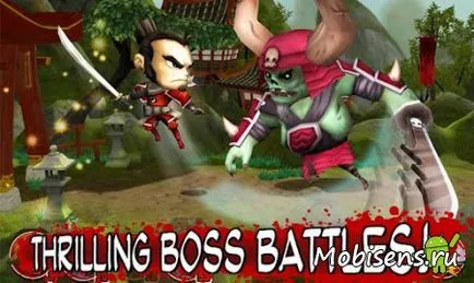 Samurai vs zombik védekezés - szemben a zombi szamuráj