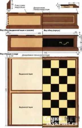 DIY tabla de sah neobișnuit