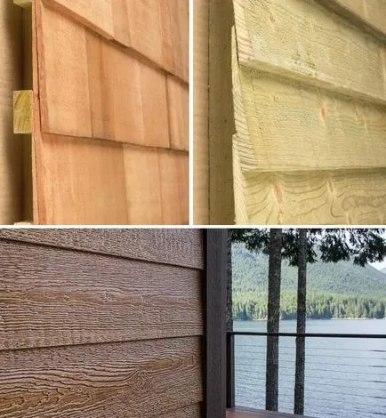 Modern fa ház homlokzata típusú és képek