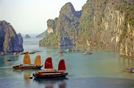 Halong Bay Vietnam - hogyan juthatunk el oda, látogatás Halong-öböl, fényképek és vélemények