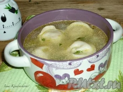 Супа кнедли с картофи - рецепта със снимки
