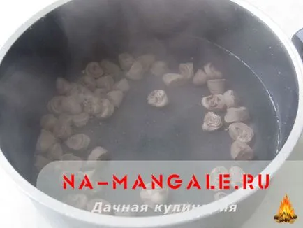 Csirke szívek 3 főzési recept egy fotó