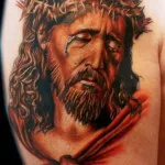 Jézus tetoválás hrisos érték, és a fénykép miniatűr