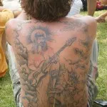 Jézus tetoválás hrisos érték, és a fénykép miniatűr