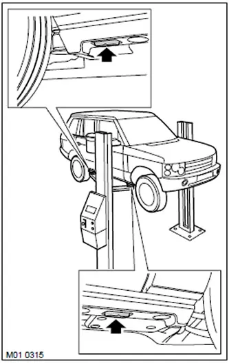 Technikák felemeli a kocsiszekrény (Range Rover 3)