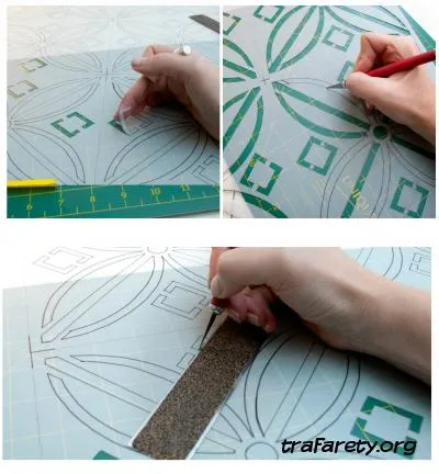 Урок 14 - как да се направи шаблон и боя шкафа със собствените си ръце