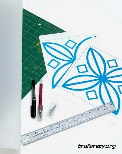 14. lecke - hogyan lehet egy stencil és a festék a kabinet saját kezűleg