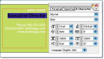 Lessons Adobe Illustrator, hogy egy névjegykártya - szoftverek