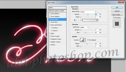 de tutoriale Photoshop - semn de neon