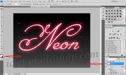 de tutoriale Photoshop - semn de neon