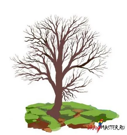 уроци по живопис - как да се направи дървета