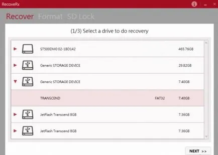 Помощна програма за възстановяване на данни от USB диск