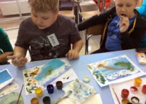 master class de ieșire în pictură în guașă (pentru pictura) pentru copii, studio de creație „culori“
