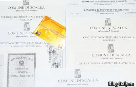 Un permis de ședere în Italia - o reuniune de familie, documente, costul