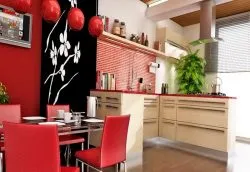 bucătărie orientală stil oriental în bucătărie design interior fotografie