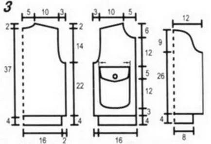 Плетена жилетка - пилотния - куката за едно момче, схемата за описание