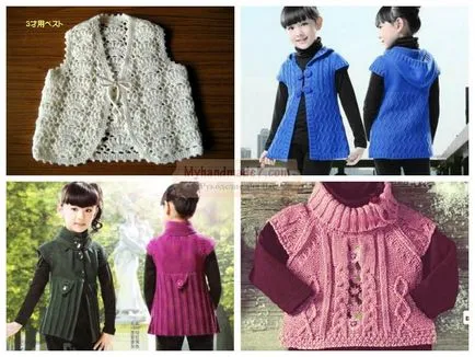 scheme de Vest Knit, și pas cu pas ateliere