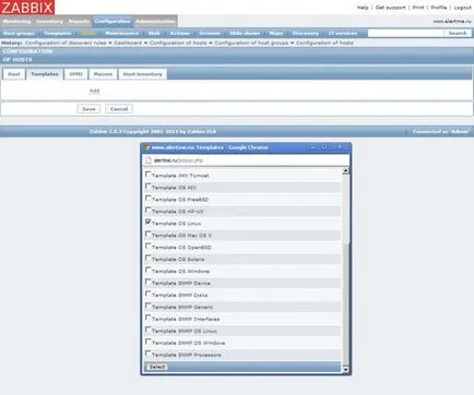 Zabbix - hálózati terhelés monitoring és az internetes csatorna - voip-lab