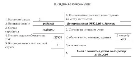 Umplerea cardului personal al rezerviștilor