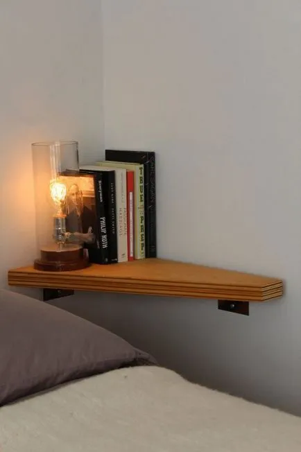 13 Миниатюрни нощни шкафчета и рафтове, които са идеални за малки спални