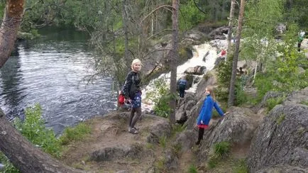 Свободно време в Карелия през лятото на 2015 г. Ruskeala водопади и мрамор каньон