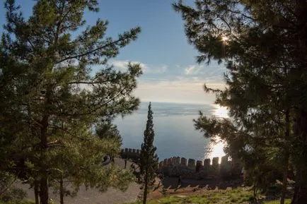 Alania cum să obțineți de la Antalya, Kizil Kule - turnul rosu, Alanya Castle, Damlatas Cave