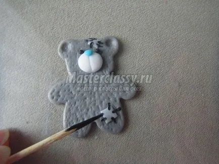 Bross Megkötött polimer agyag „Teddy Bear”