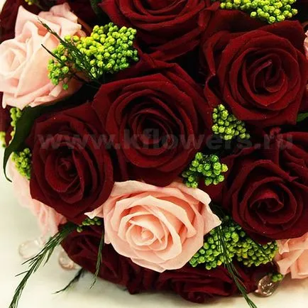 Букет от запазените цветя за сватбени и портални подарък за сватби и тържества -