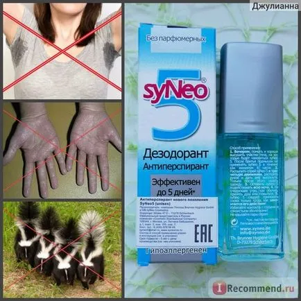 -Deodorantul antiperspirant spray de syneo 5 - „Spray de hiperhidroza, care funcționează într-adevăr! acum