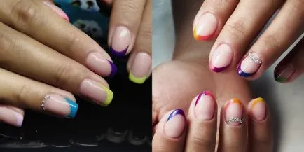 Nail design primăvară-vară 2017 (50 poze) știri (franceză, Ombre)