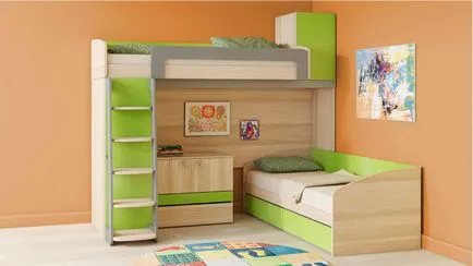 A emeletes ágy a gyermekek és a fajta kiválasztási szabályok