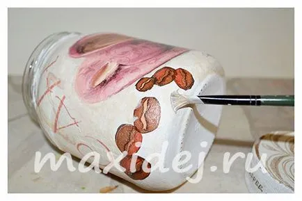 Decoupage kávét jar legjobb design!