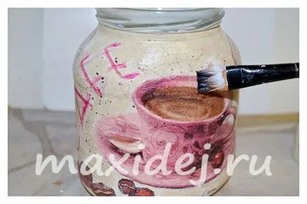 Decoupage kávét jar legjobb design!