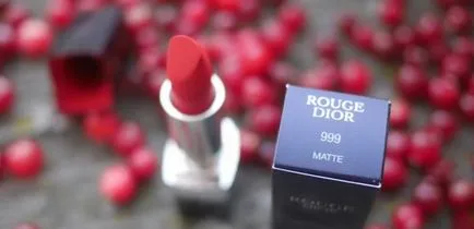 Referință ruj rosu dior Rouge 999 mat de 60 de ani de istorie - de la haute couture - Elena Cemezov