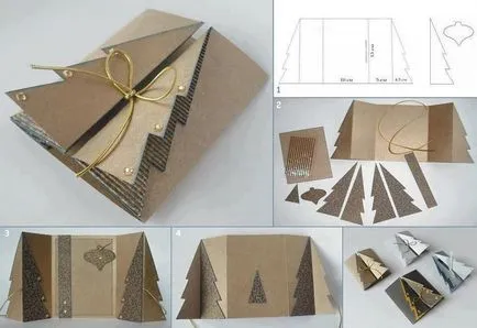 Karácsonyfa papírból, tengernyi ötletek