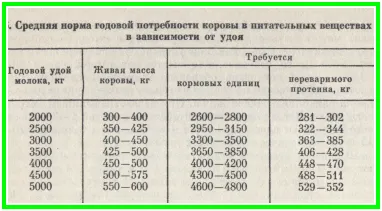 Годишен търсенето на храна и постеля за млечни крави и телета на различна възраст