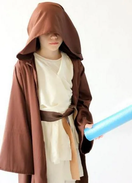 erou Jedi - un costum pentru copii cu propriile lor mâini