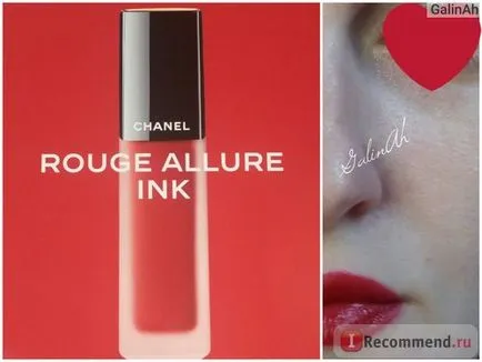 Rúzs Chanel Rouge Allure tinta - «és azt szeretné, hogy a tinta esik 2016 újdonság matt rúzs