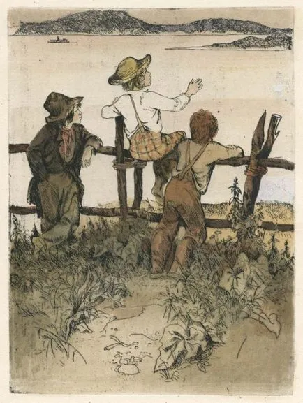 Ilustrații germaniu Mazurina „Timur și echipa sa“ și „Aventurile lui Tom Sawyer“