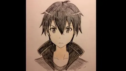 Cum de a desena un creion etape Kirito