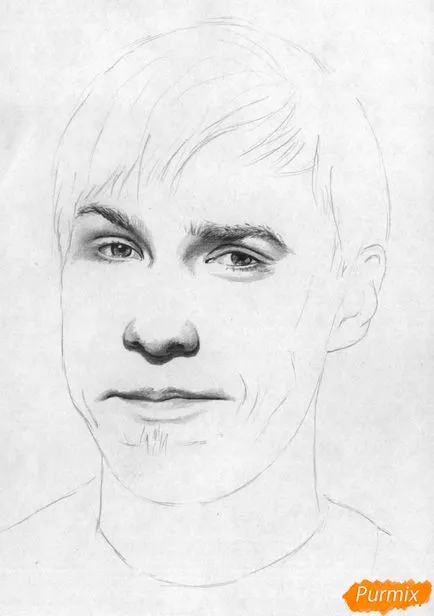 Cum de a desena un portret de Stas Davydov treptat