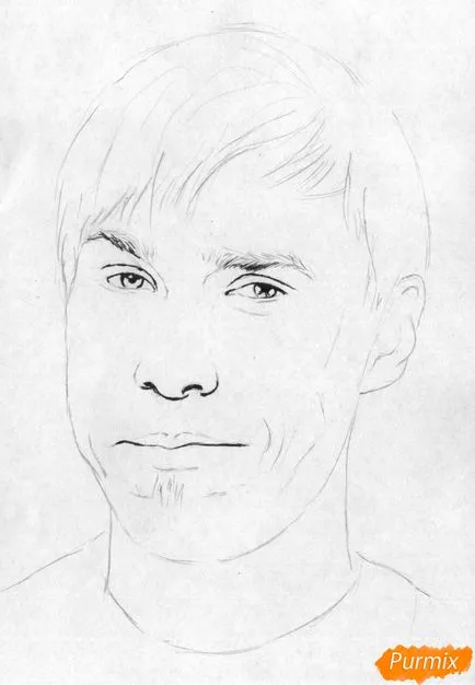 Cum de a desena un portret de Stas Davydov treptat